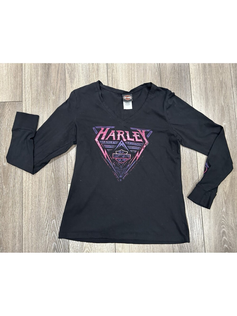 HARLEY DAVIDSON *Legendary Luck* Long Sleeve Shirt Size Xl Lotus Motors